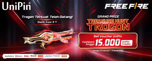 Treasure Hunt Trogon Dimulai! Top Up Sekarang & Dapatkan Cashback 15.000 UniPin Credits!